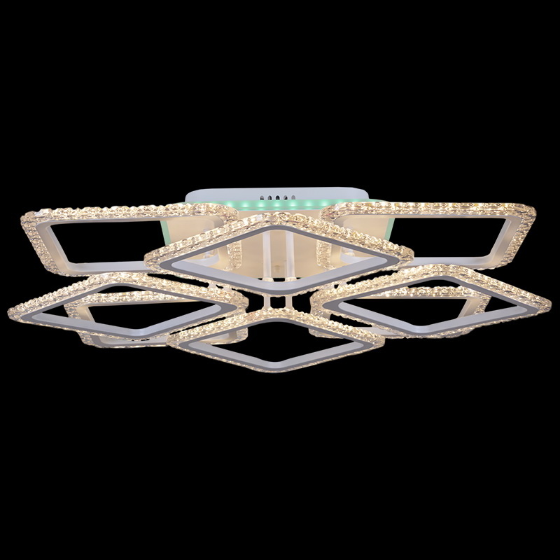 Потолочная люстра Reluce 08869-0.3-4+4C WH (RGB)