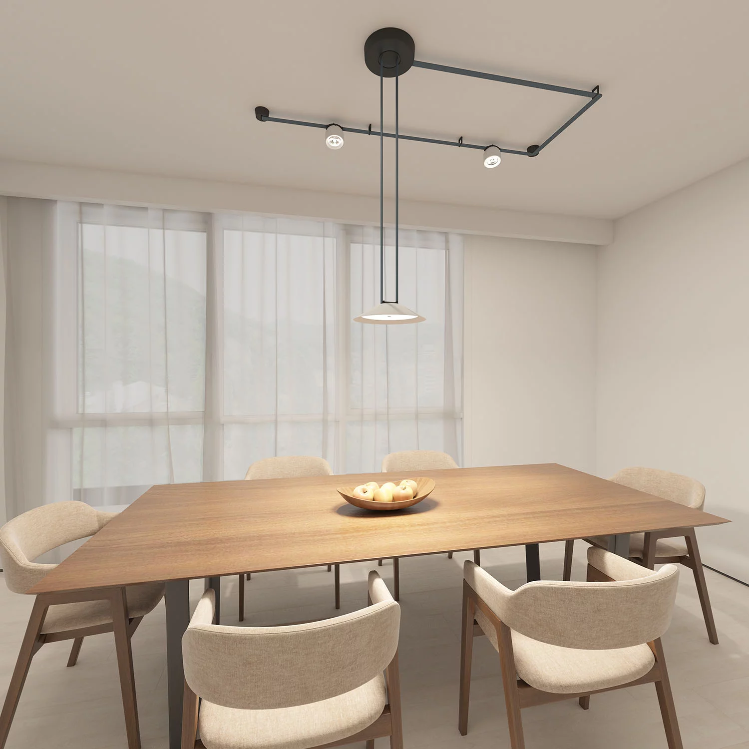 Трековый однофазный светильник Denkirs Belty spot DK5540-WH+BK