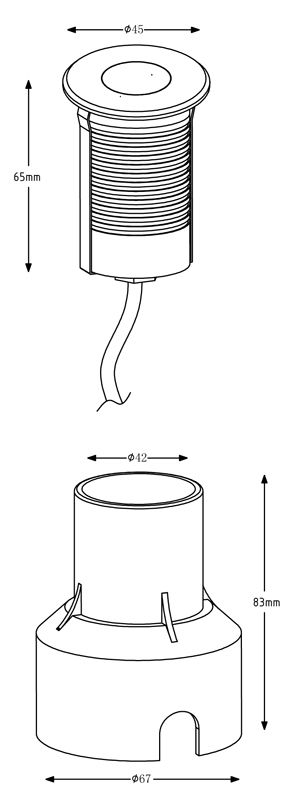 Грунтовый светильник Deko-Light Basic 730339