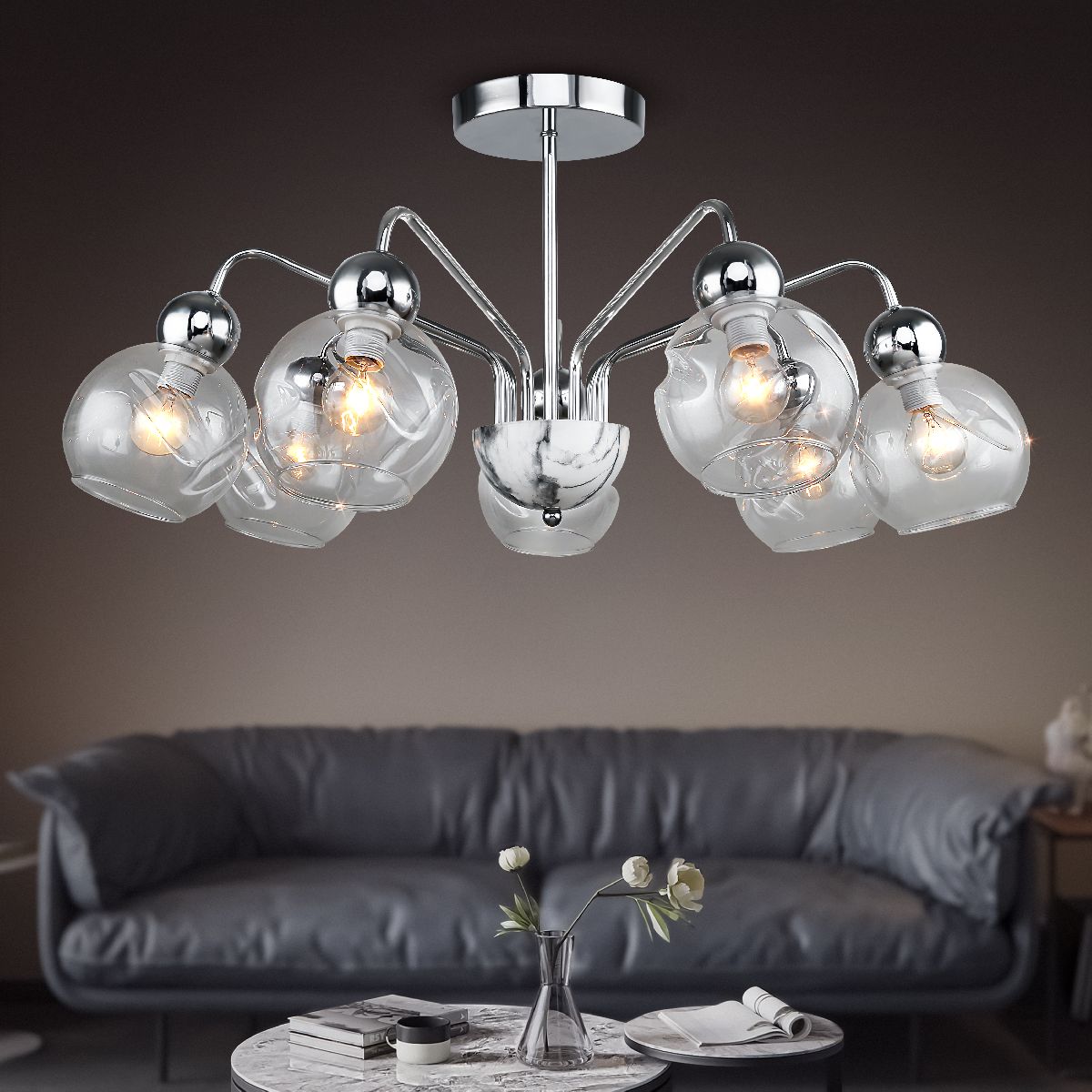 Люстра на штанге Rivoli Dena 3147-307 Б0055518