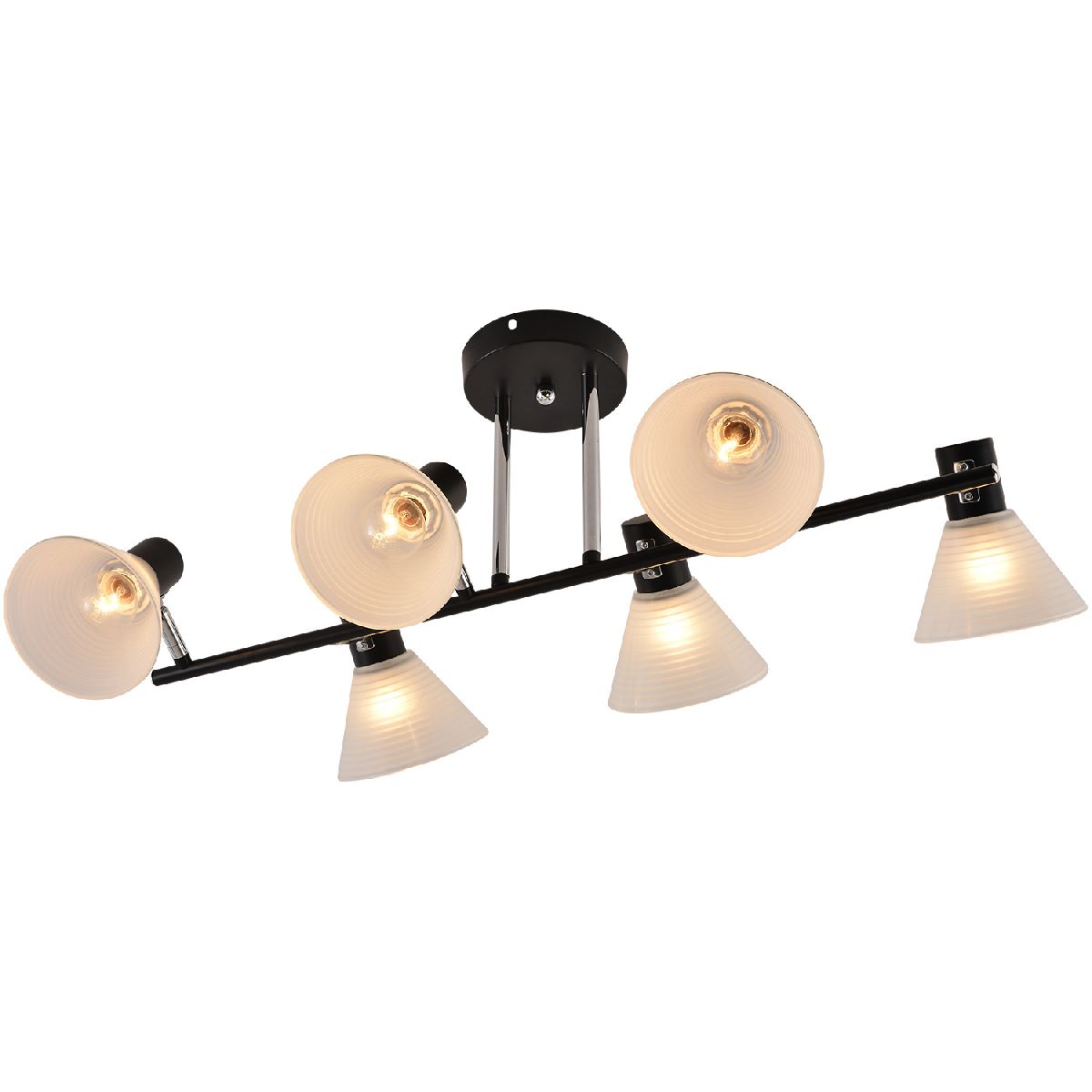 Потолочная люстра Reluce 01553-3.3-06B BK+CR