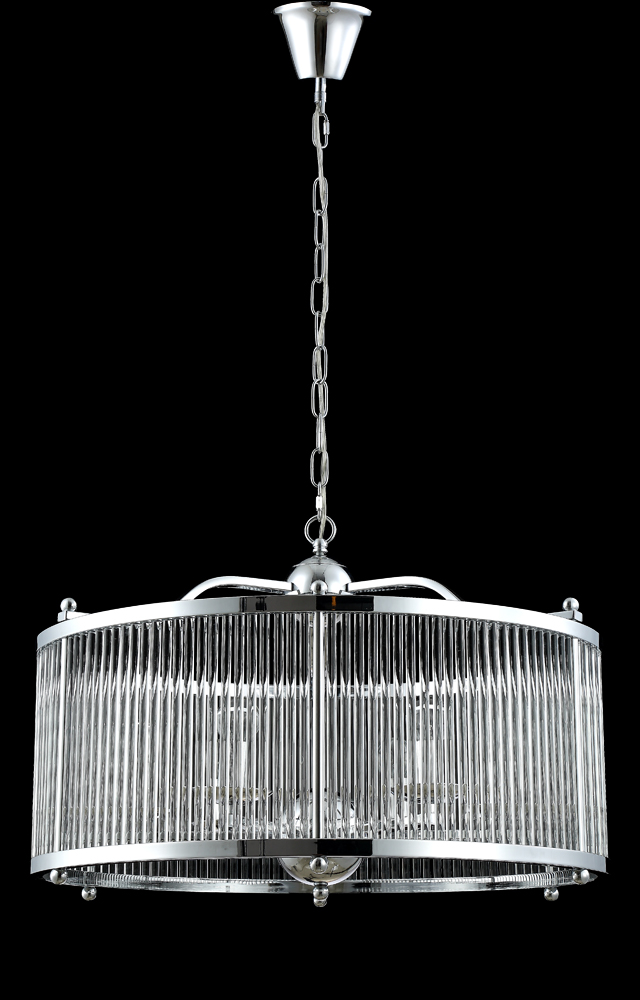 Подвесная люстра Crystal Lux Tadeo TADEO SP6 D600 CHROME/TRANSPARENTE