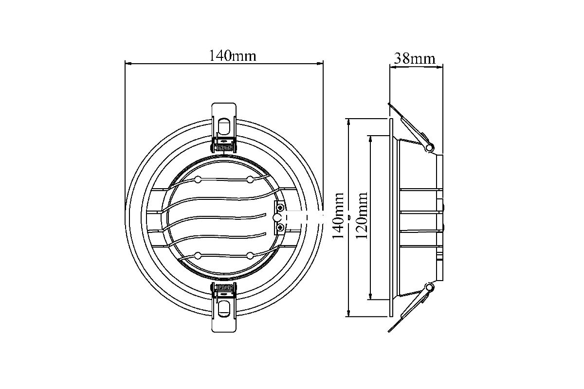 Встраиваемый светильник Fiberli CDEW-TECO 12130703