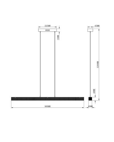 Подвесной светодиодный светильник Moderli Elena V2721-PL