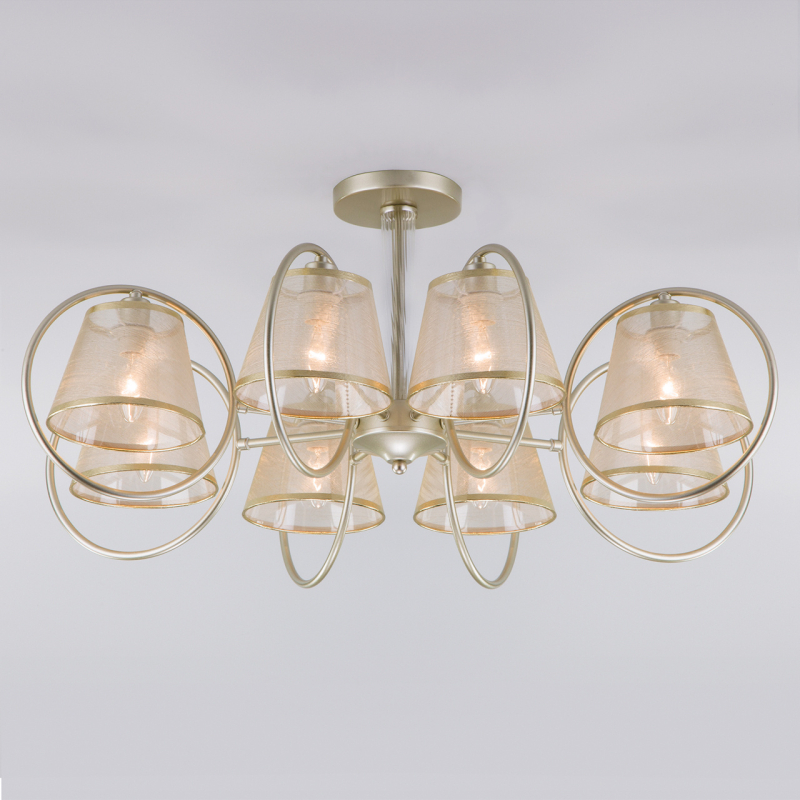 Потолочная люстра Eurosvet Volante 60093/8 перламутровое золото