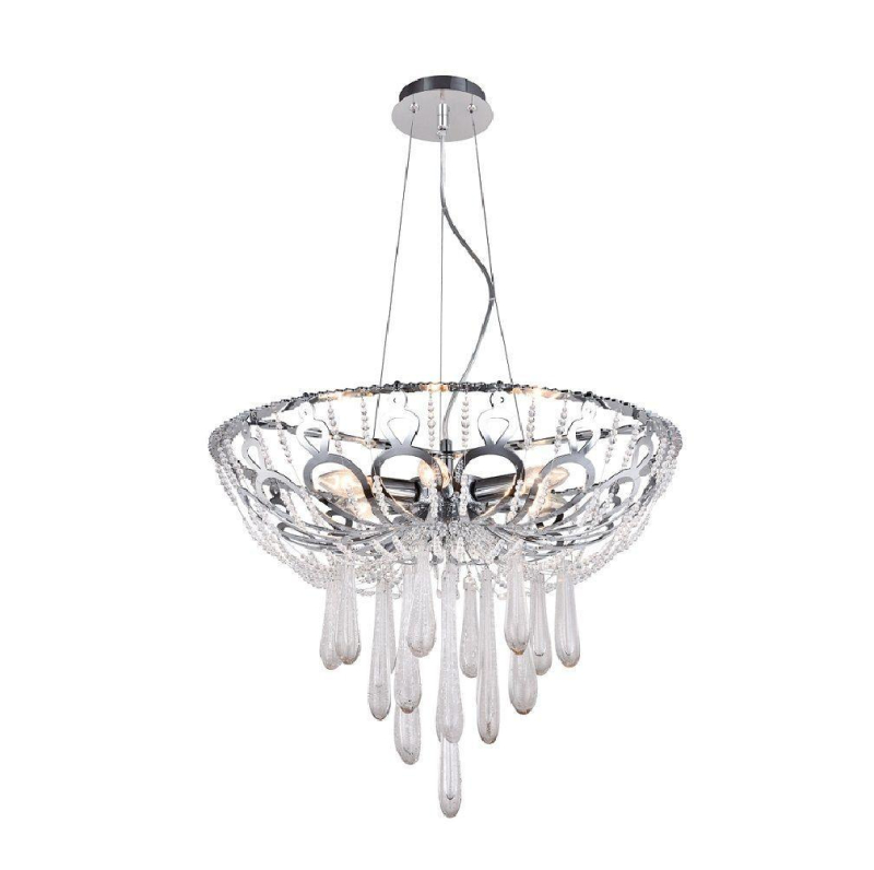 Подвесная люстра Crystal Lux Dorotea SP5 D450 Chrome