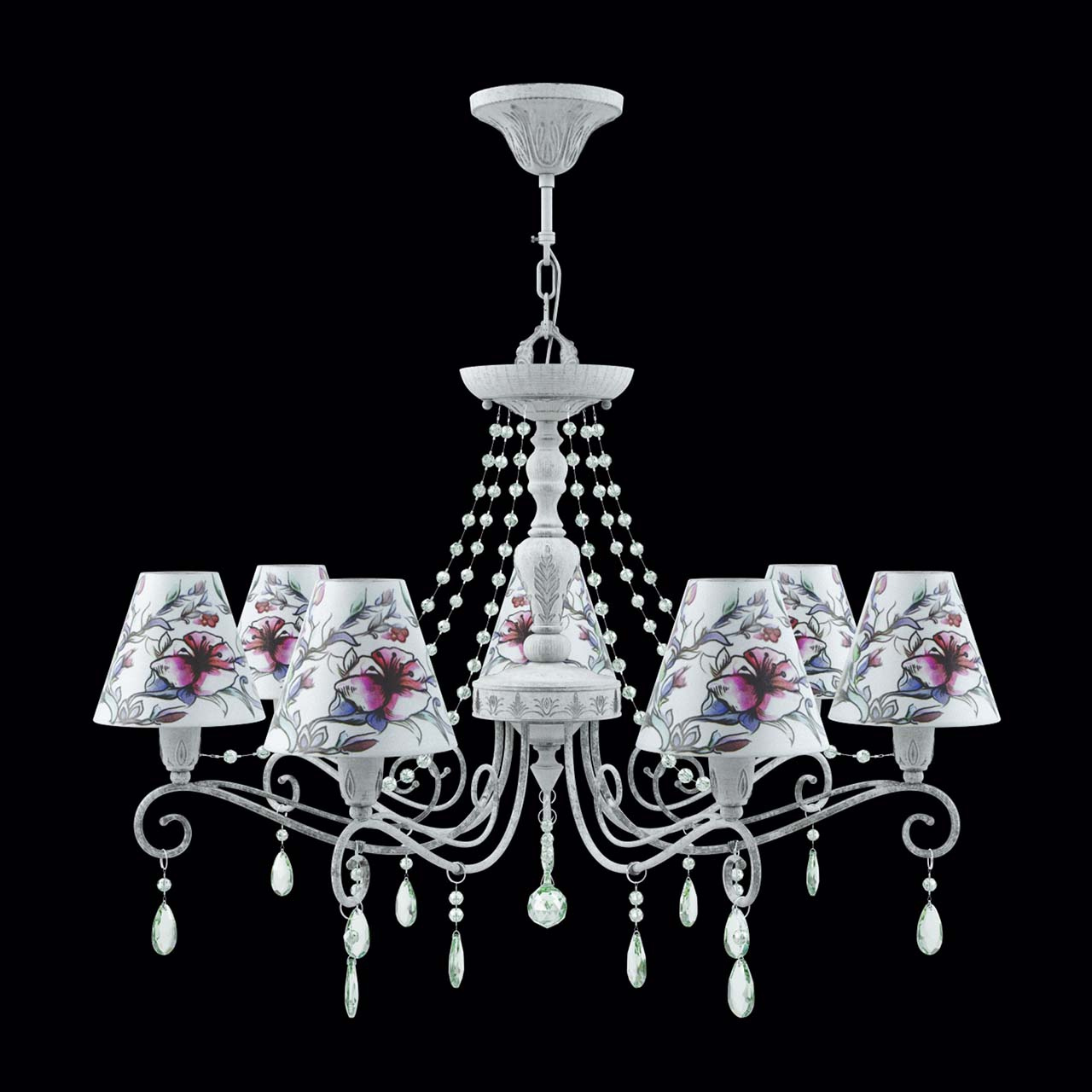 Подвесная люстра Lamp4you Provence E4-07-G-LMP-O-13-CRL-E4-07-GR-UP