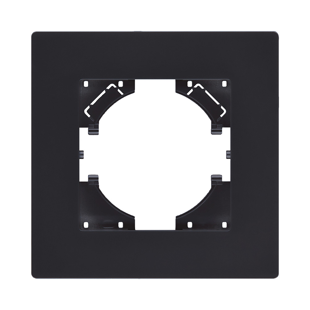 Рамка 1-постовая, черный матовый Kollinger Aspekt AT1BM