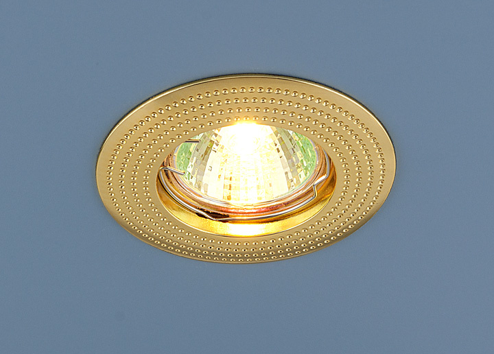 Встраиваемый светильник Elektrostandard 601 MR16 GD золото 4690389011016