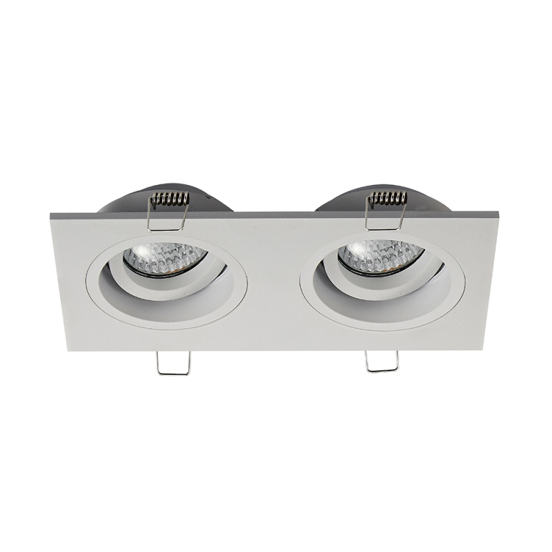 Встраиваемый светильник Zumaline CHUCK DL2 SQUARE 20068-WH