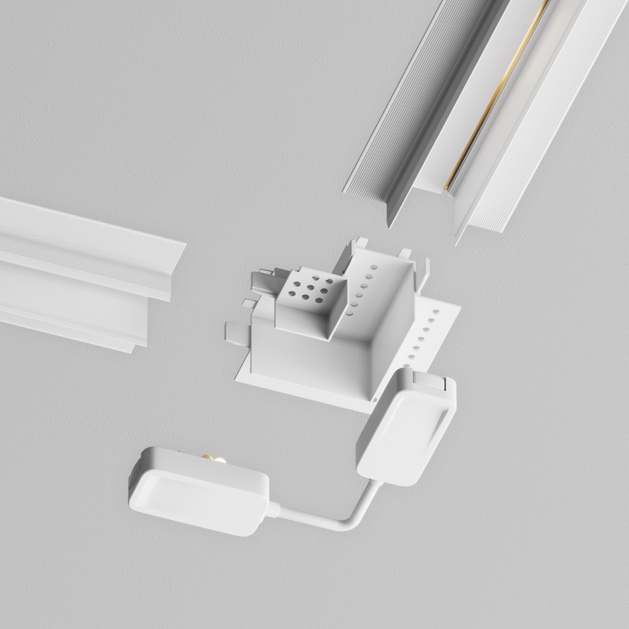 Коннектор для встраиваемой трековой системы Maytoni Radity TRA084CPC-W-12