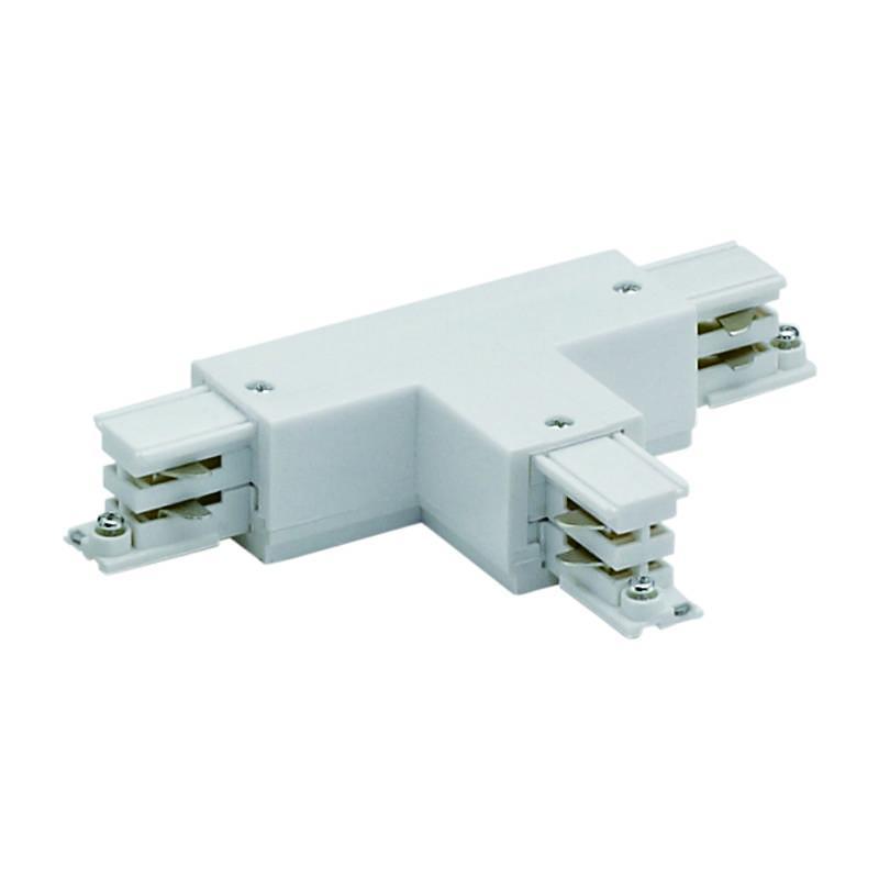 Соединитель для шинопроводов Т-образный, левый, внешний (09755) Uniel UBX-A32 Silver