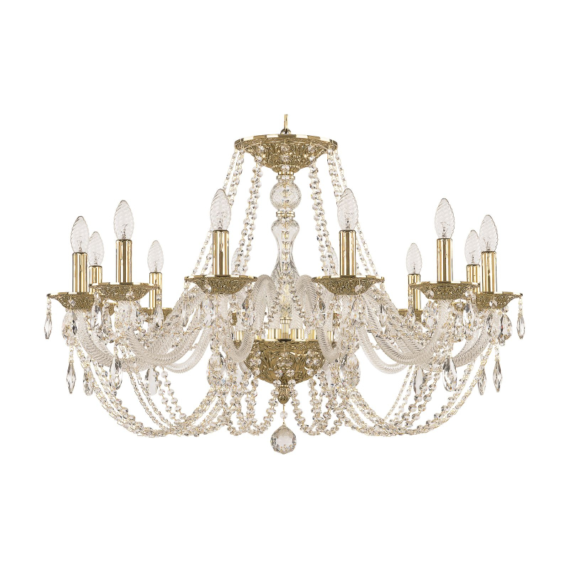 Подвесная люстра Bohemia Ivele Crystal 1601/12/300 G
