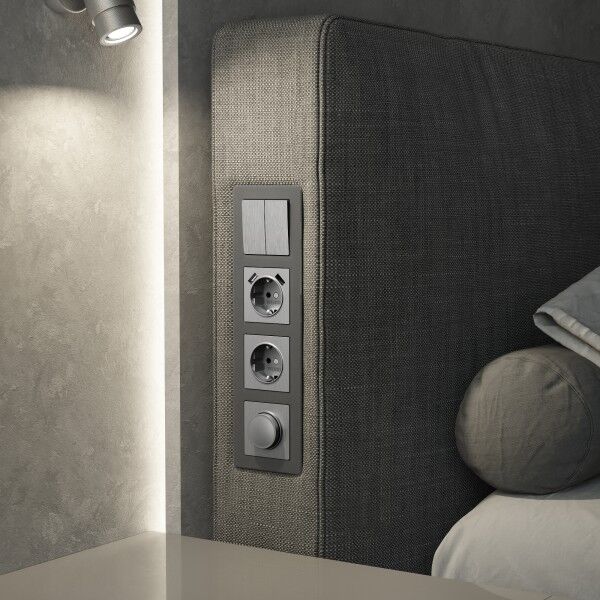 Рамка на 4 поста Werkel Acrylic графит 4690389190537 W0042704 a062132