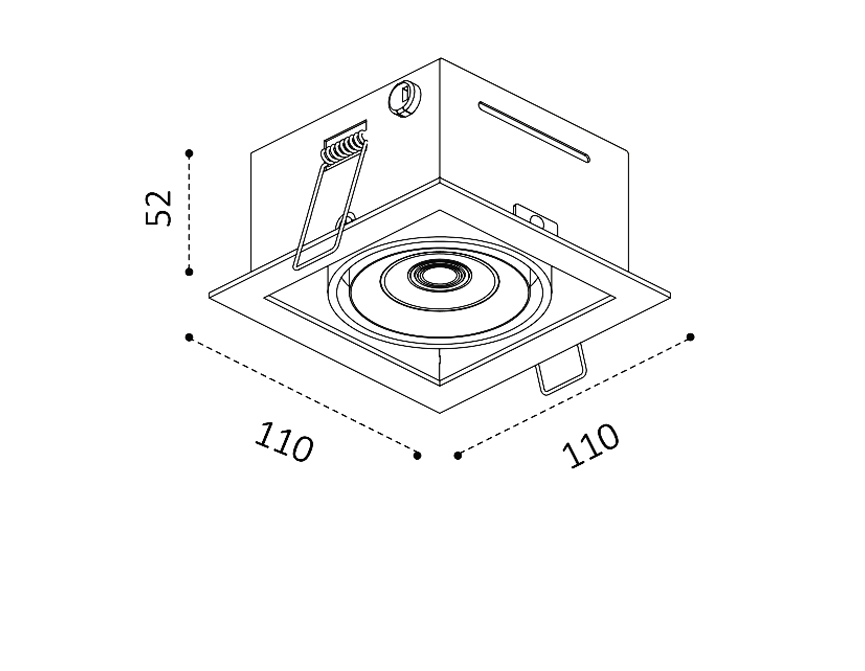 Встраиваемый светильник Italline DL 3032 white 3000K