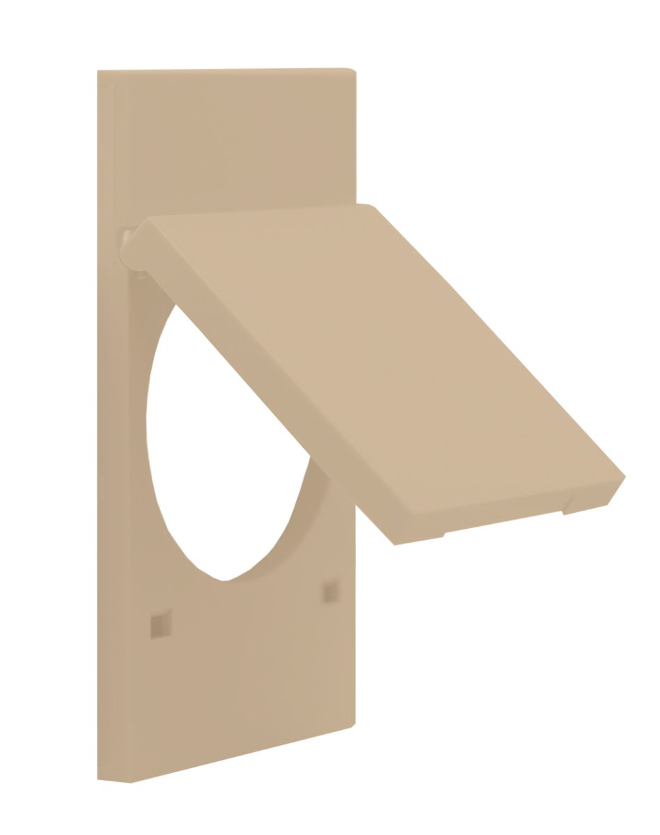 Накладка с крышкой на розетку с/з со шторками Meiton ACH04P