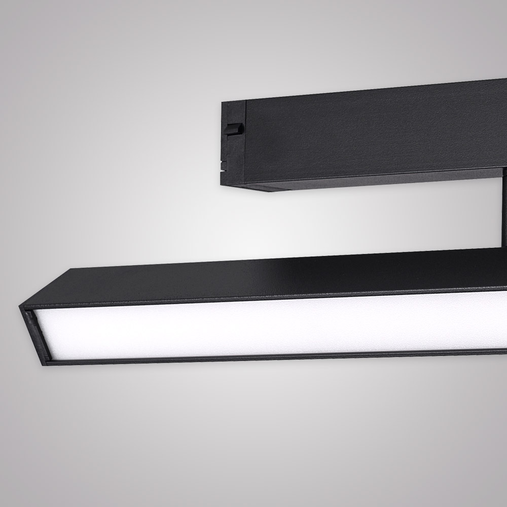 Трековый однофазный светильник AM Group AM533 BK-220V-18W SMART