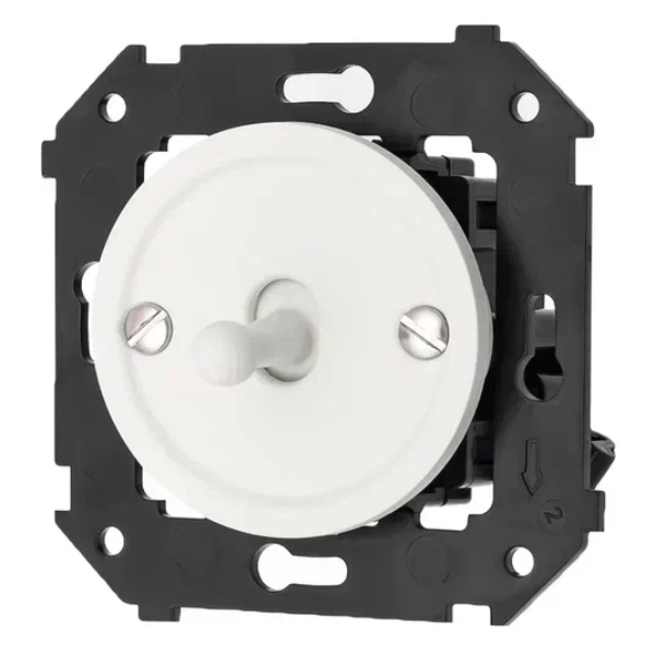 Выключатель одноклавишный перекрестный Bironi Шедель Бриз B3-233-21M