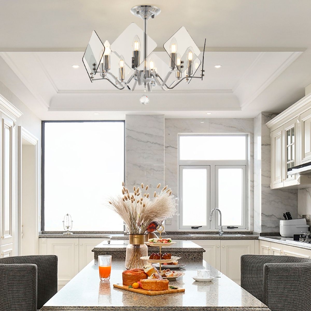 Люстра на штанге Arte Milano Sorrento 375309/8/500 CR