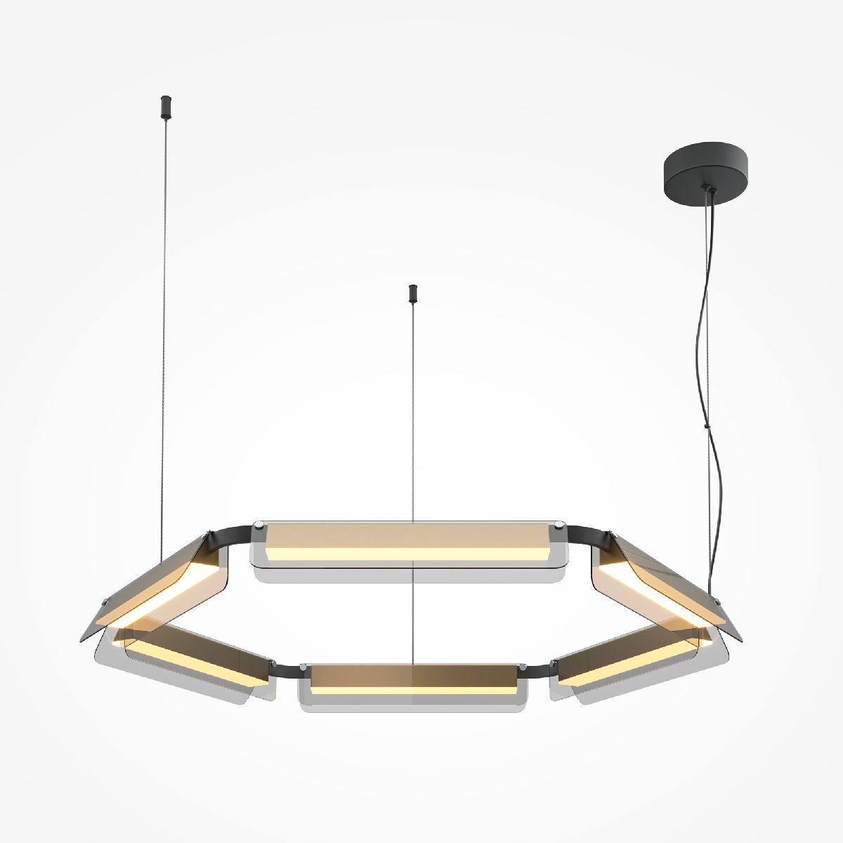 Подвесная люстра Maytoni Flat MOD296PL-L60BS3K