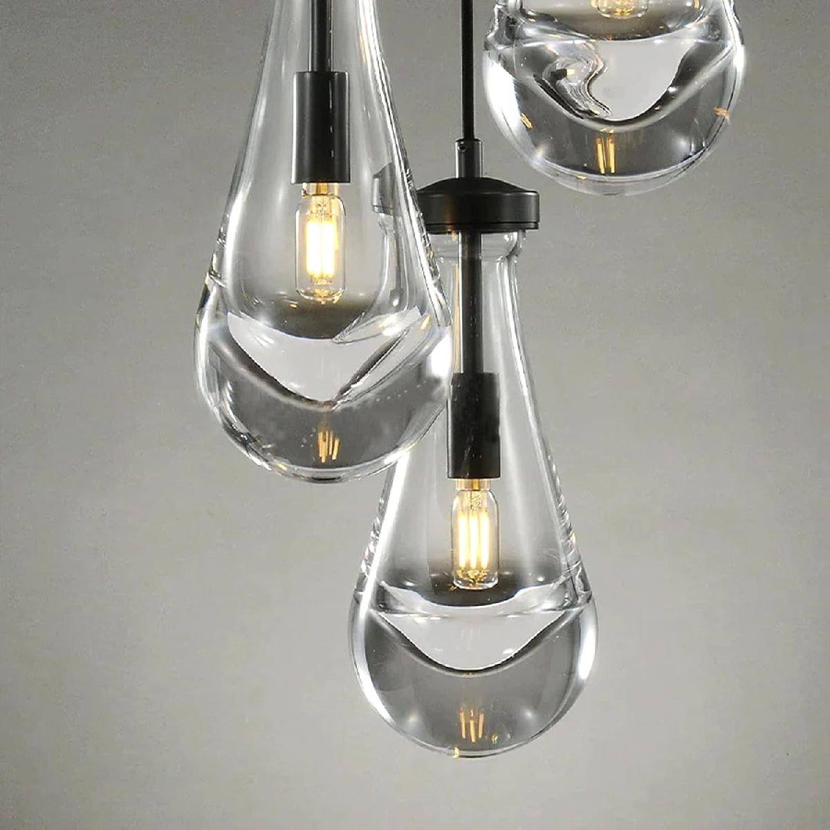 Подвесной светильник DeLight Collection Raindrop MT9093-1H black brushed gold