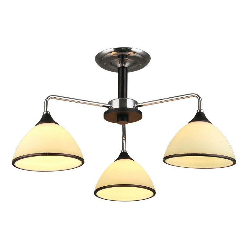 Люстра на штанге IMEX MD.0853-3-S CH+BK