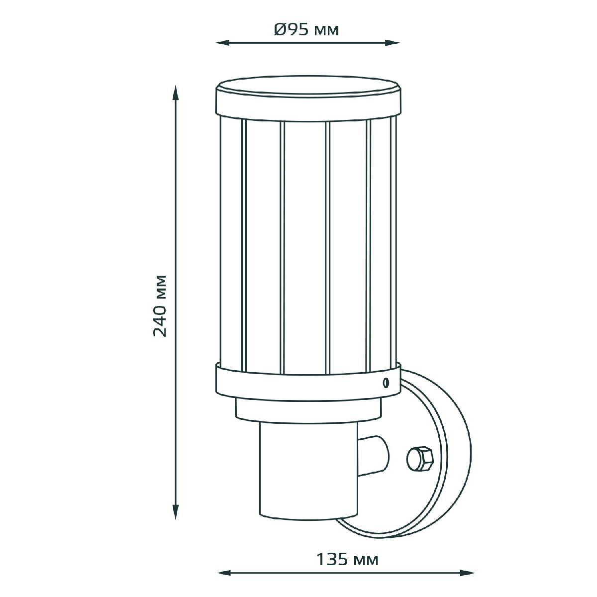 Уличный настенный светильник Gauss Vega GD021