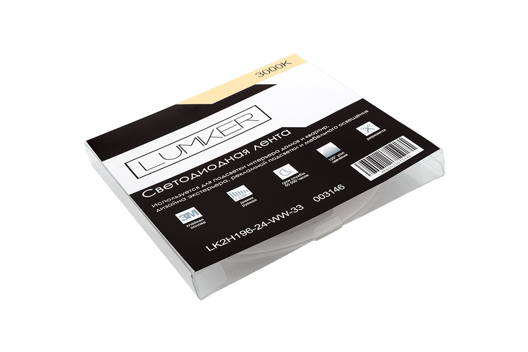 Светодиодная лента Lumker LK2H196-24-WW-33 003146