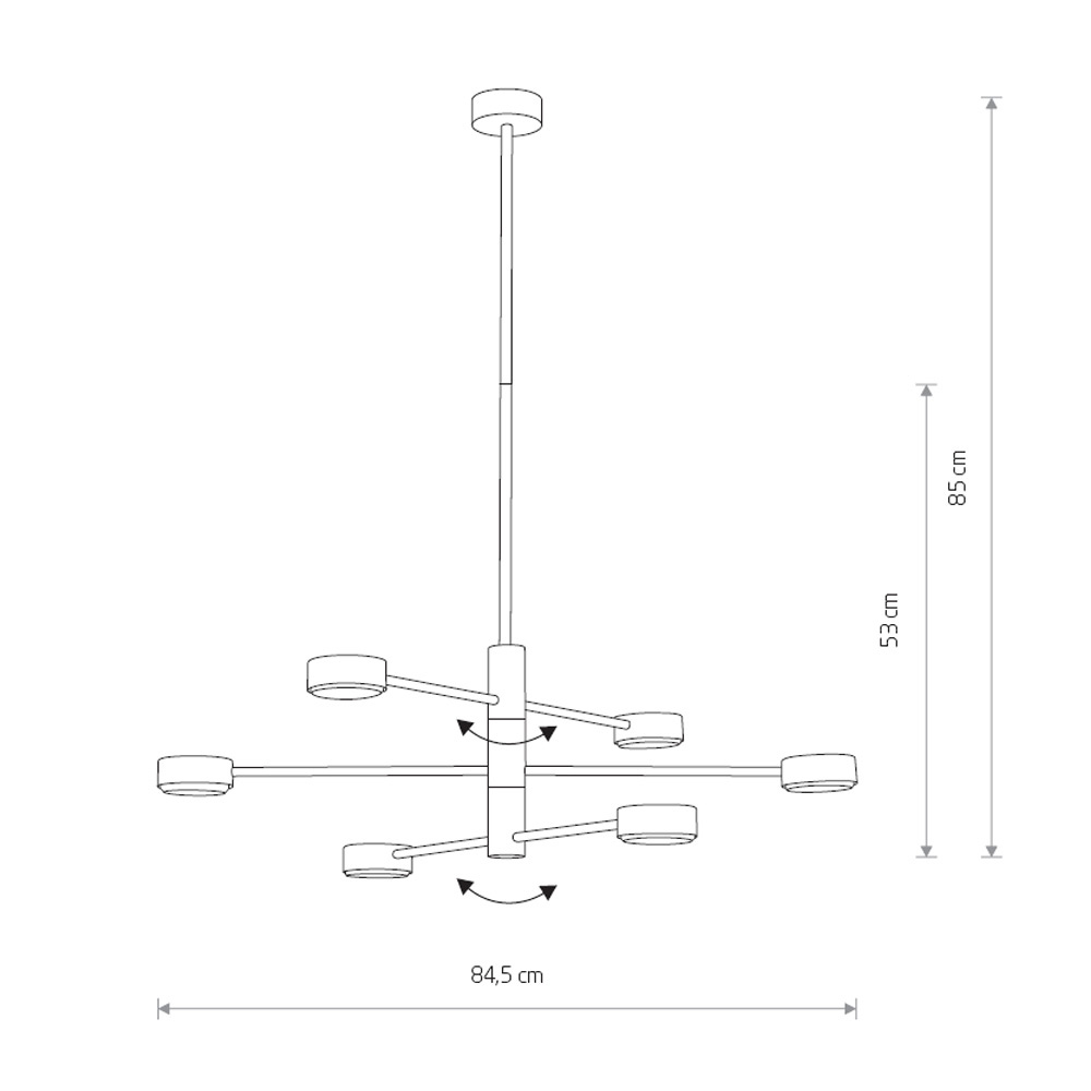 Люстра на штанге Nowodvorski Orbit 7942