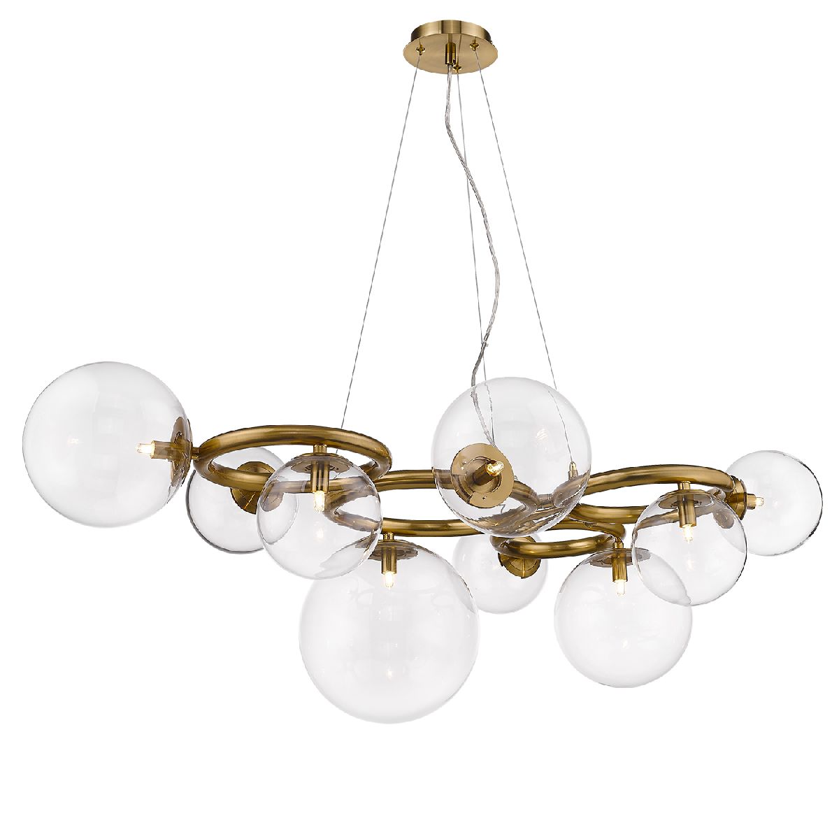 Подвесная люстра DeLight Collection Puppet P68092-9 brass