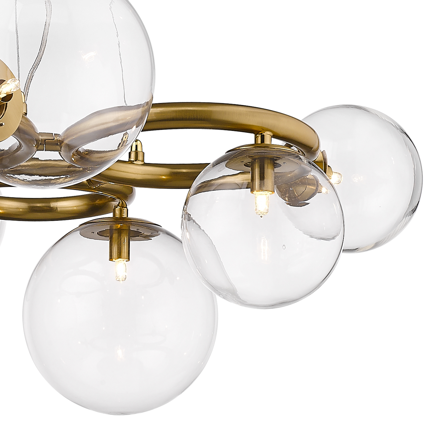 Подвесная люстра Delight Collection Puppet P68092-7 brass