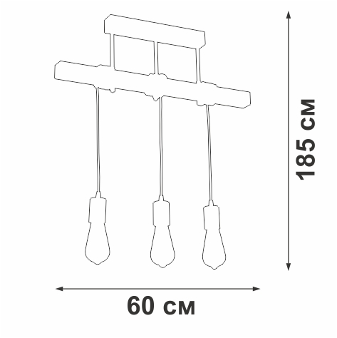 Подвесной светильник Vitaluce V2860-1/3PL