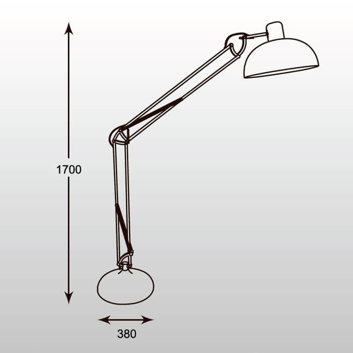 Торшер Zumaline Amado SL556-CH