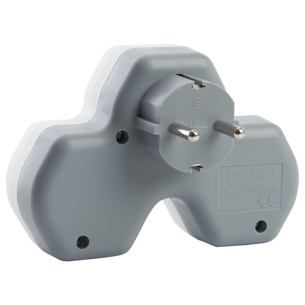 Разветвитель сетевой 2-местный Stekker 32872