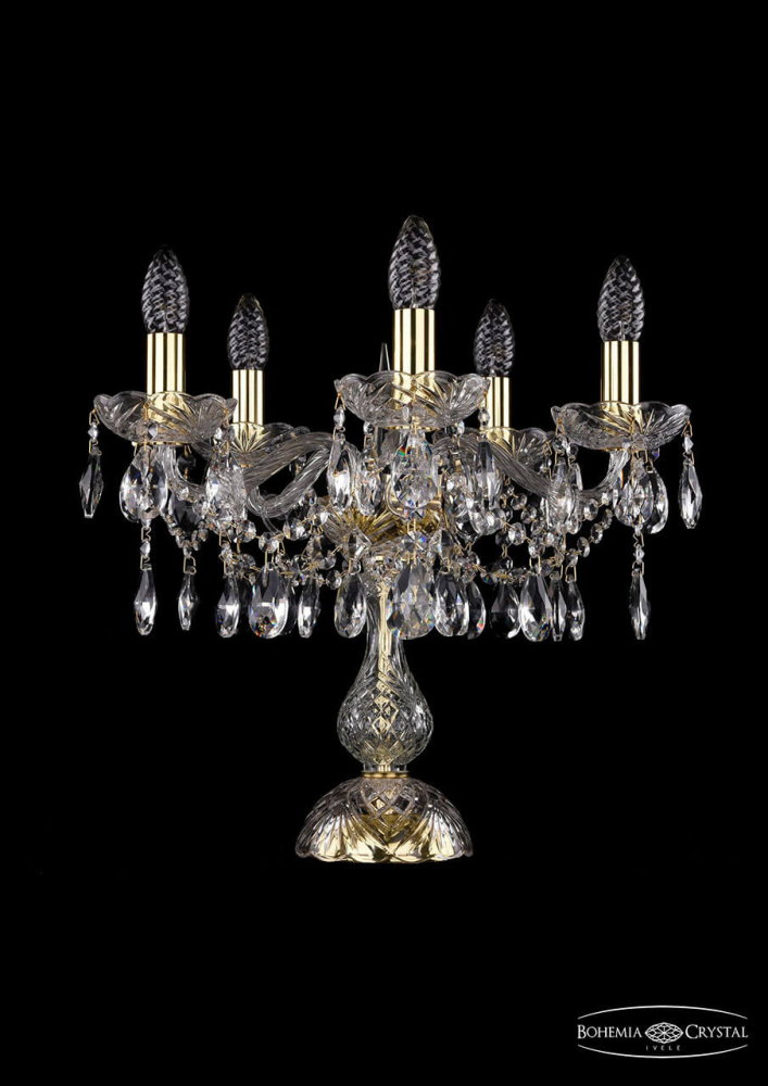 Настольная лампа Bohemia Ivele 1413L/5/141-39/G