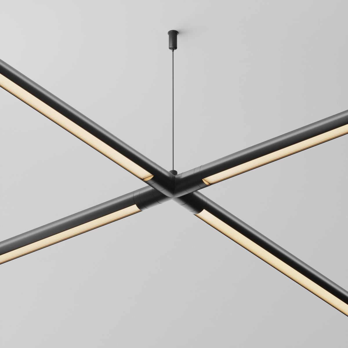 Х-образный вертикальный коннектор без ввода питания Maytoni Shelf CA017TX-B