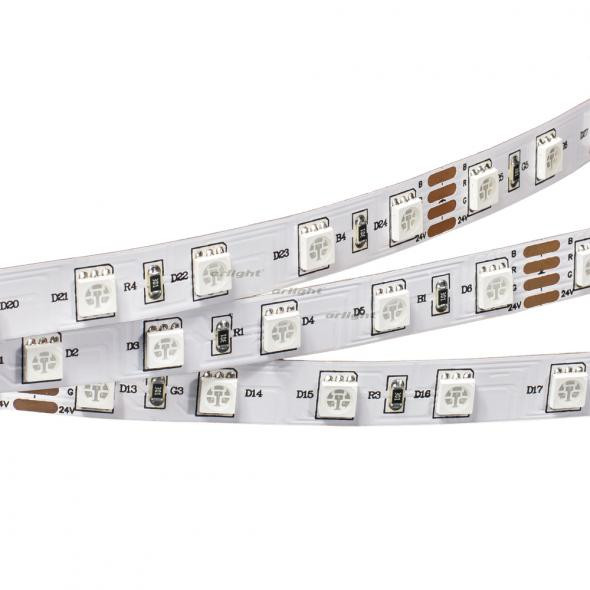 Светодиодная лента Arlight RT 2-5000 24V Blue 2x (5060, 300 LED, LUX) 008819