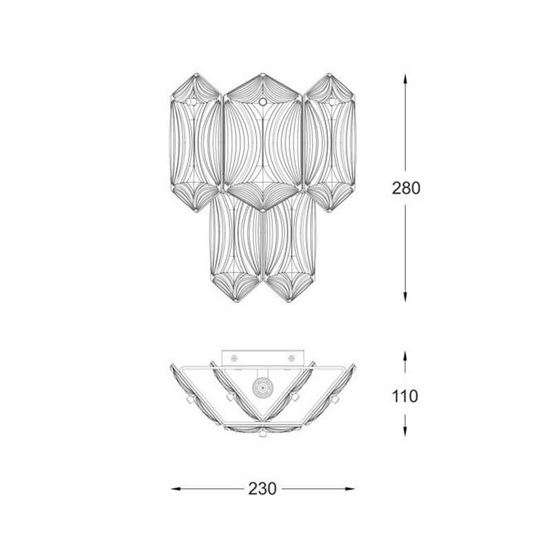 Бра Zumaline CORATO W0475-02A-F7AC