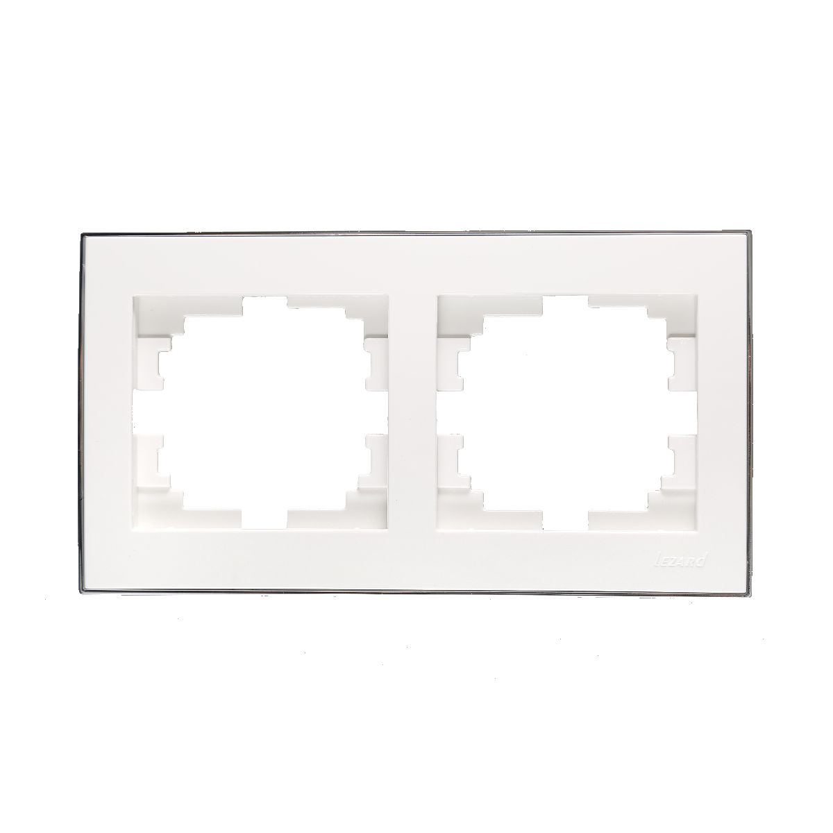 Рамка 2-местная горизонтальная Lezard Rain 703-0225-147