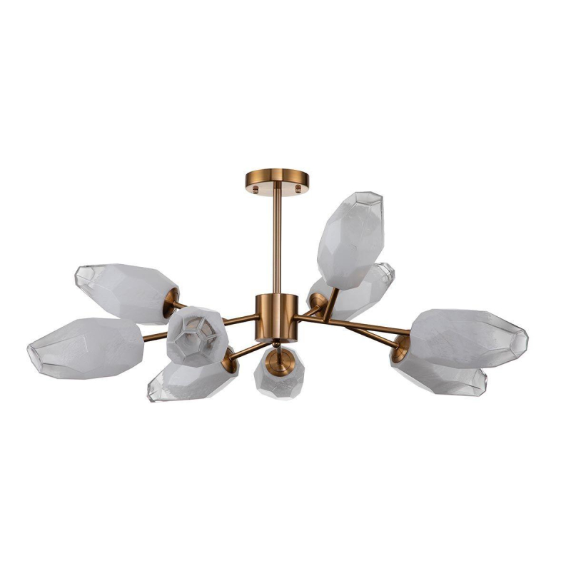 Люстра на штанге Indigo Boccio 13003/9C Brass V000004