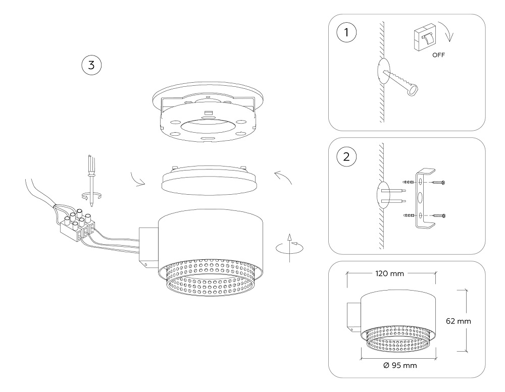 Настенный светильник Ambrella Light Techno family TN71296