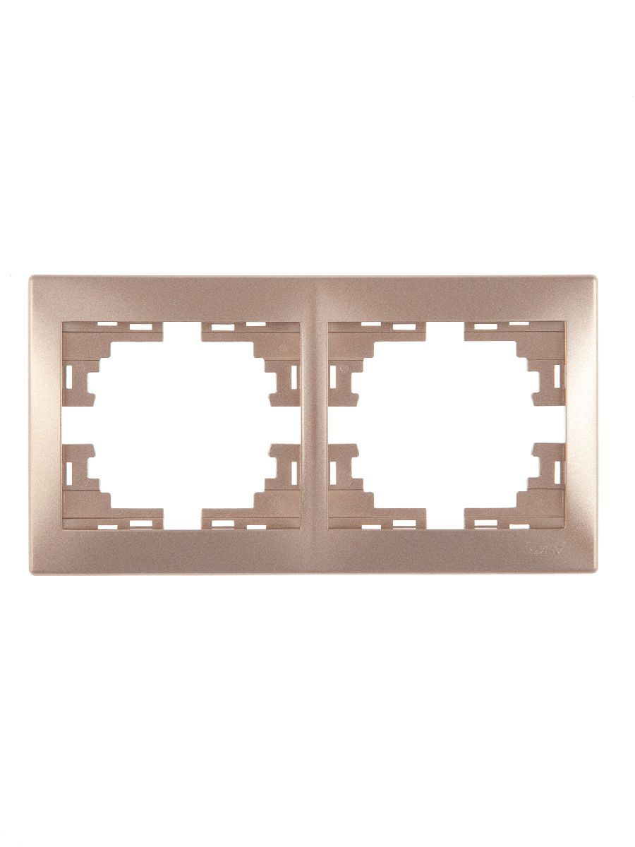 Рамка 2-местная горизонтальная Lezard Mira 701-3100-147