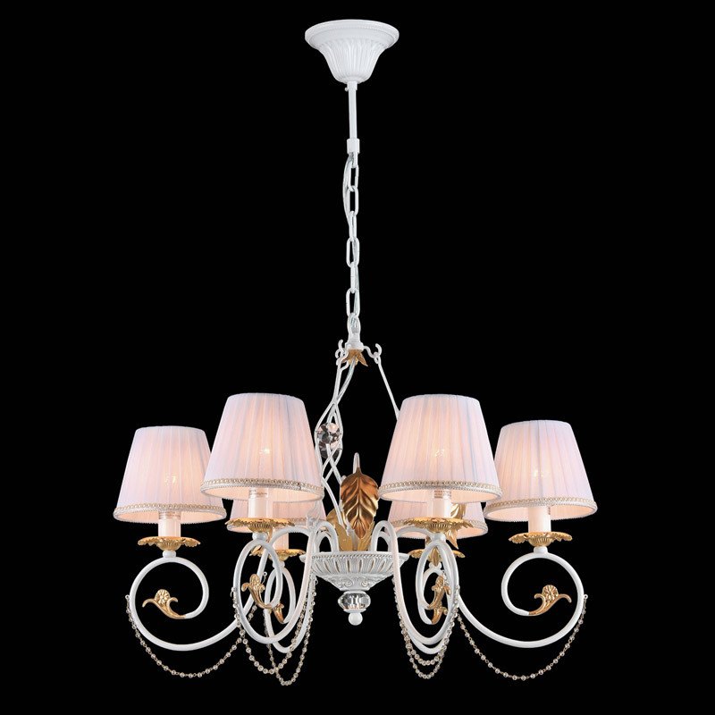 Подвесная люстра Natali Kovaltseva Rosie 10420/6C WHITE GOLD