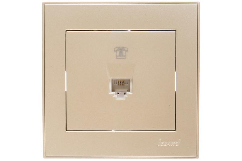 Розетка телефонная евро Lezard Rain 703-3030-137