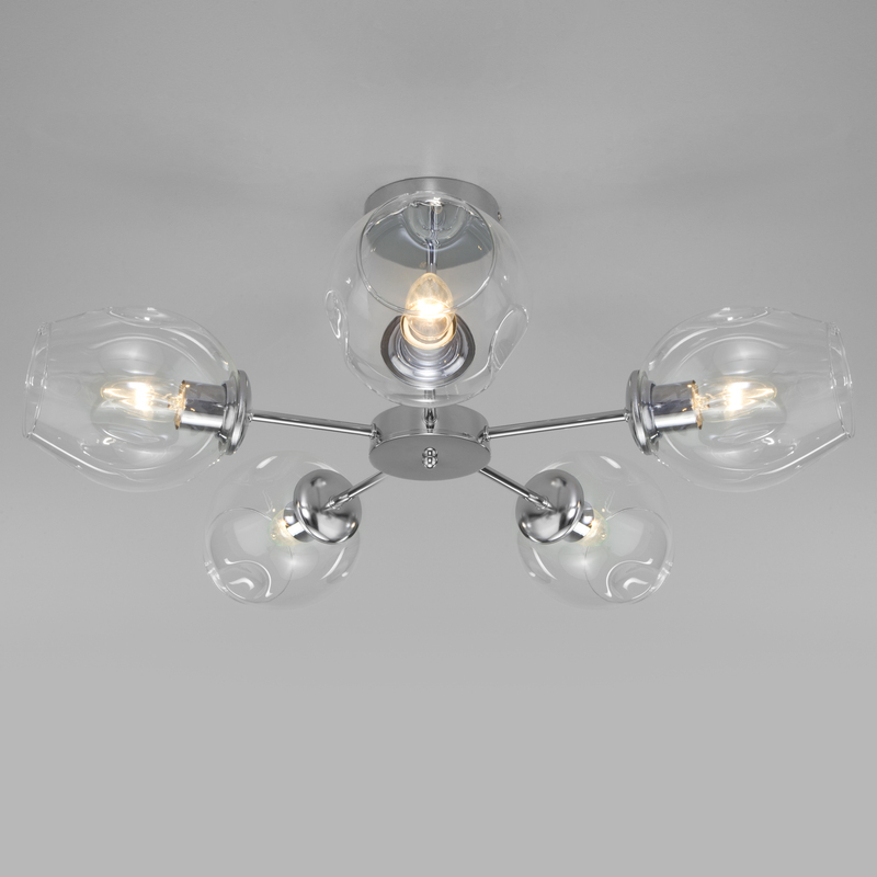 Потолочная люстра Eurosvet Polla 30154/5 хром