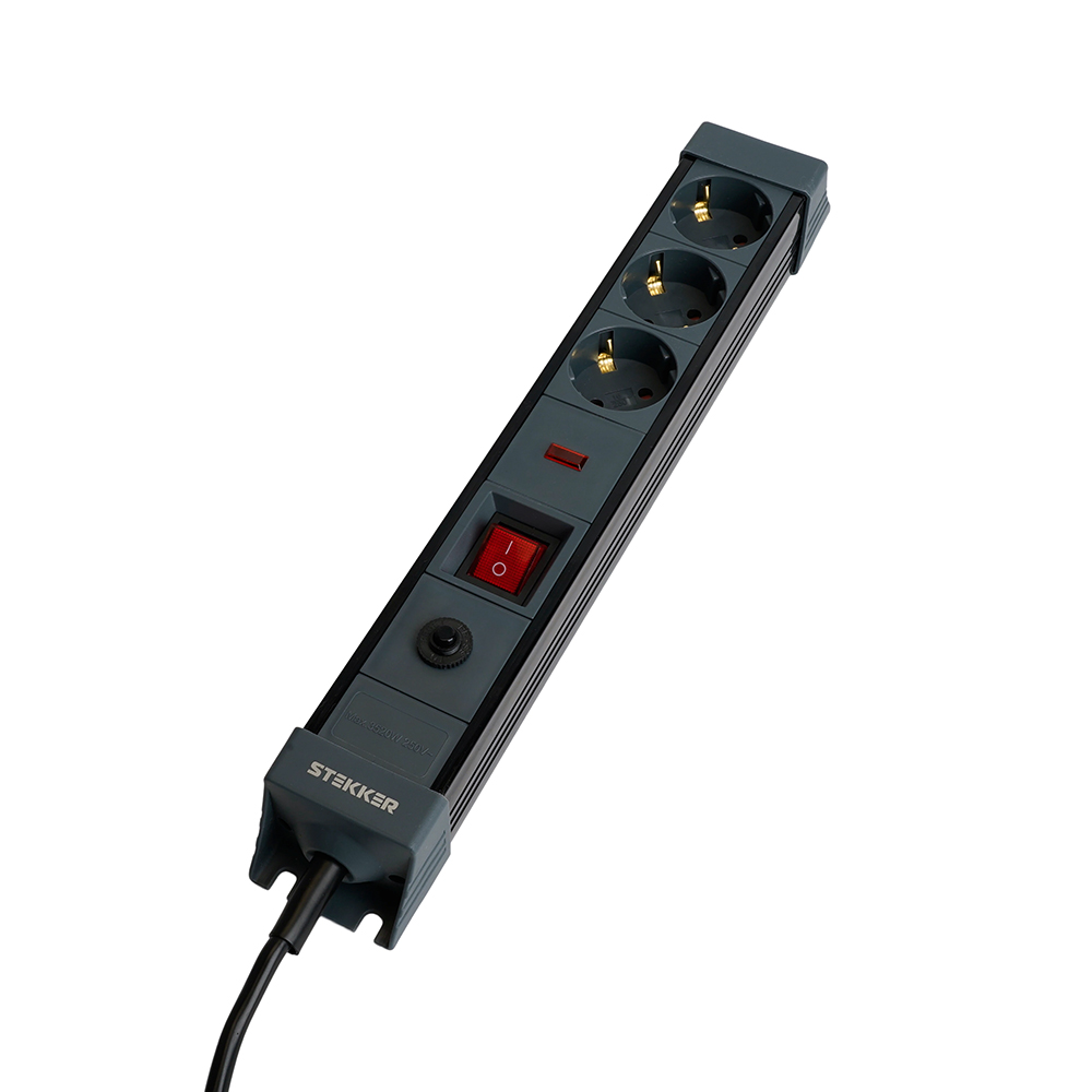 Сетевой фильтр 3-местный с/з Stekker Techno HM22-31-02 50153