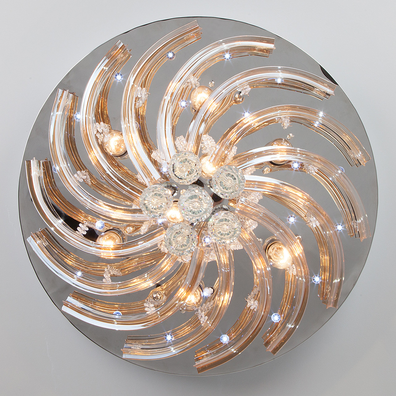 Потолочная люстра Eurosvet Dallas 80116/8 хром/белый