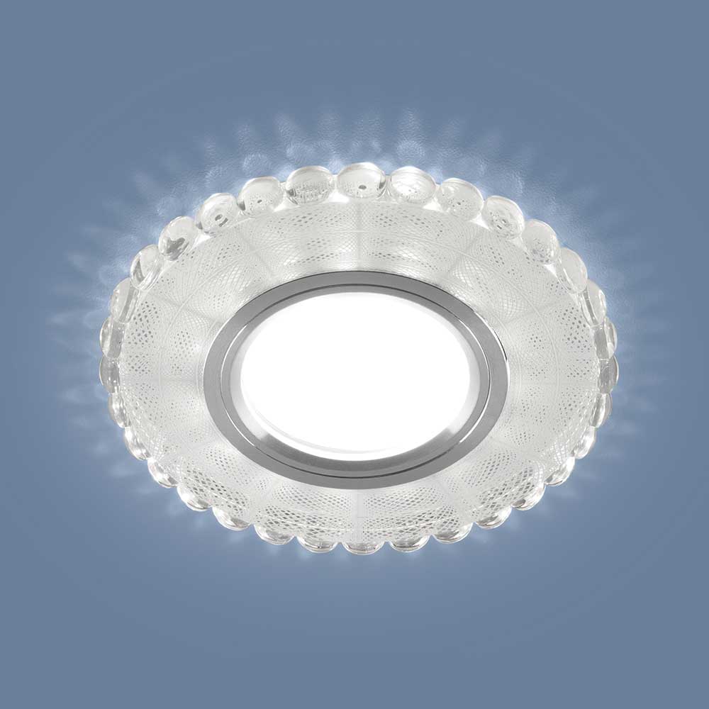 Встраиваемый светильник Elektrostandard 2245 MR16 SL/WH зеркальный/белый 4690389148903