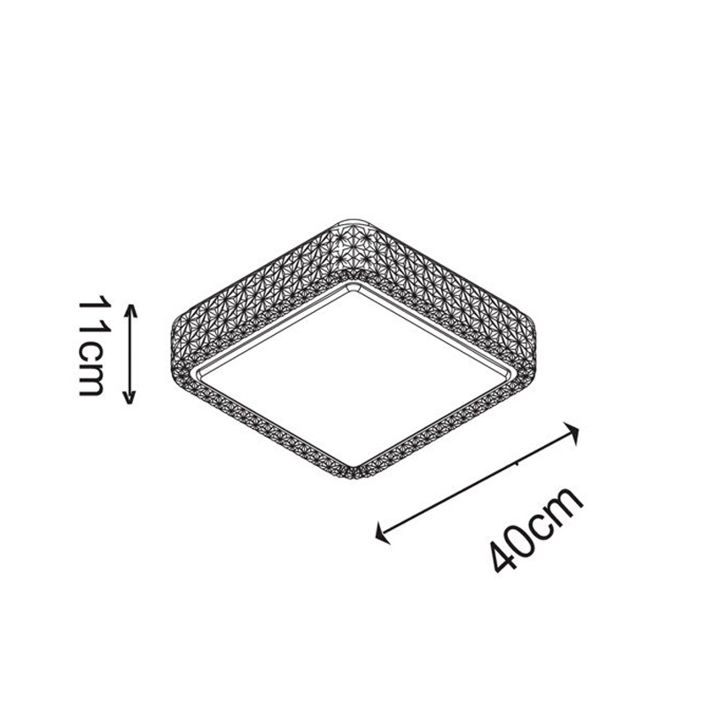 Потолочная люстра Zumaline MOA CL15068SQ-D40