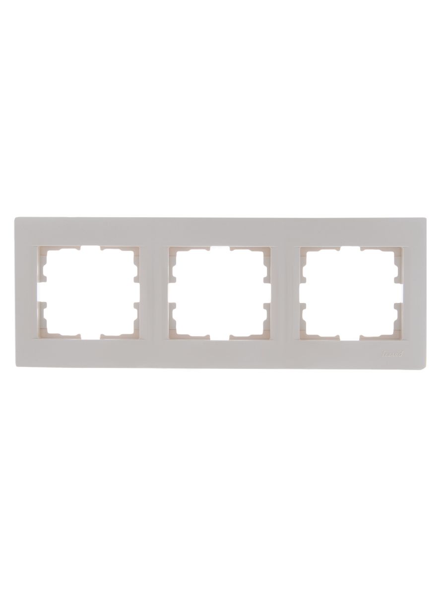 Рамка 3-местная горизонтальная Lezard Karina 707-0300-148